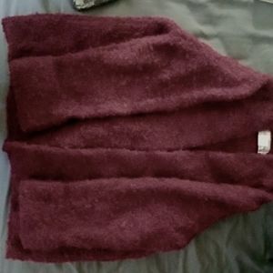 Large Vintage Maroon Aubergine Sweater